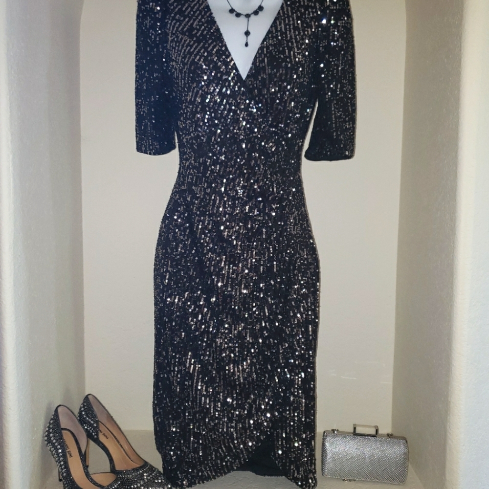 Glamorous Sequin Cocktail Dress